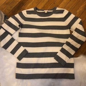 J. Crew Classic Striped Crewneck!